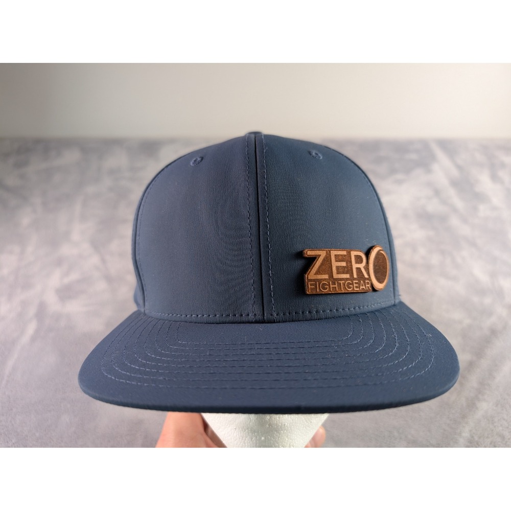 Branded Bills Zero Fightgear Hat Style 585 Navy Blue Performance Snapback Cap